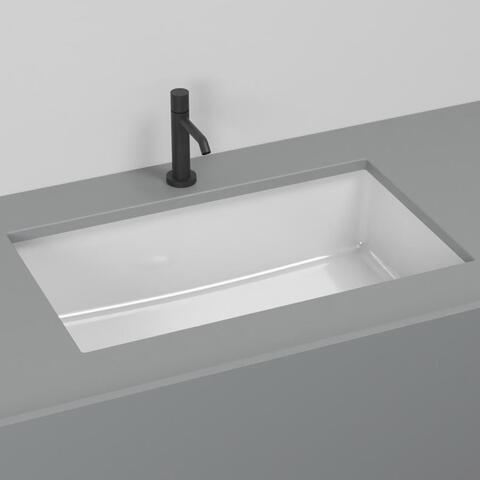 Cielo Filo FILASPR58 раковина 580х350х150 мм, встраиваемая снизу, без отверстий для смесителя, перелив, цвет белый глянец