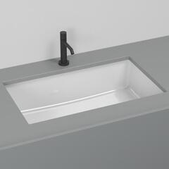 Cielo Filo FILASPR58 раковина 580х350х150 мм, встраиваемая снизу, без отверстий для смесителя, перелив, цвет белый глянец фото