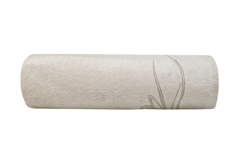 Полотенце 70х140 Garda Decor Лирика бежевое