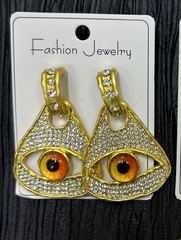 73327 - Длинные серьги в стиле Schiaparelli с овальными подвесками