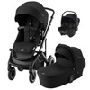 Комплект 3в1 коляска Smile 5Z, Classic Space Black + BABY-SAFE CORE Space Black