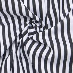 Сорочка мужская Eterna Slim Fit 1056-F11U-39 в броские чёрные полоски