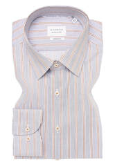 Сорочка мужская Eterna Modern Fit 1088-X171-27 серая в бежевую полоску