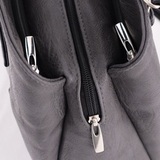 Сумка Саломея 166 македония серый + черный