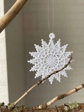 Снежинка-подвеска. Кружево NYK-25011S-Midi