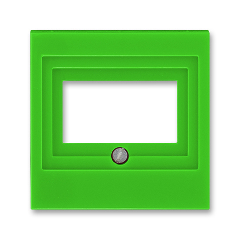 Лицевая панель для розеток USB / HDMI / VGA. Цвет Зелёный. ABB. Levit(Левит). 2CHH290040A4067