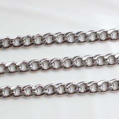 УЦЕНКА!!! Цепочка 11*8 мм, родий, 62 см. У219