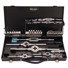 Набор метчиков и плашек M3 -M12 HSS-G 45пр Volkel 49101