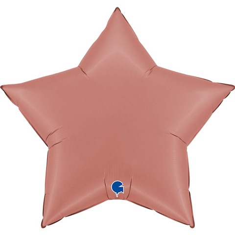 Звезда Розовое Золото Сатин 36"