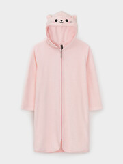 халат  для девочки  К 5801/роза(котенок)