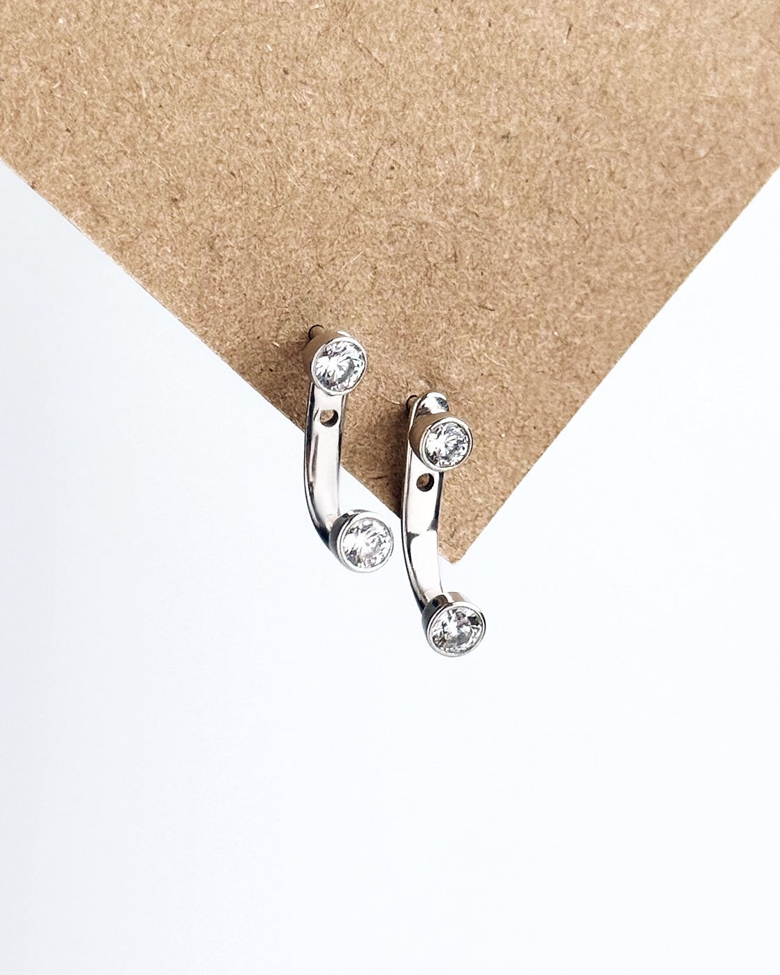 Серьги 2-в-1 Минимализм