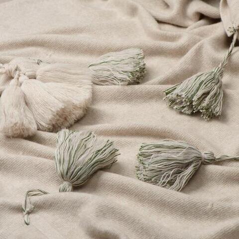 Плед-палантин GRACE Rene Real кремовый меланж 110x170 см