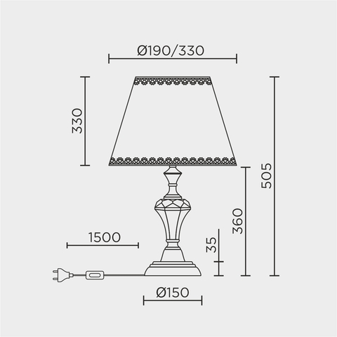 Настольная лампа LED4U L9916 GD