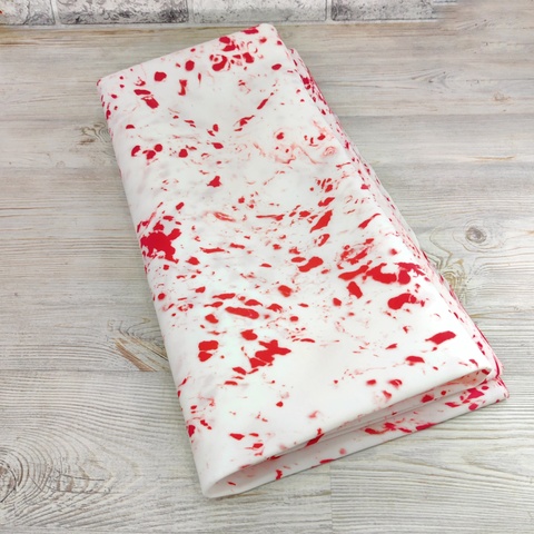 Фоамиран зефирный Мрамор-красный. Толщина 2,0 мм, Размер 1х2м/2м²