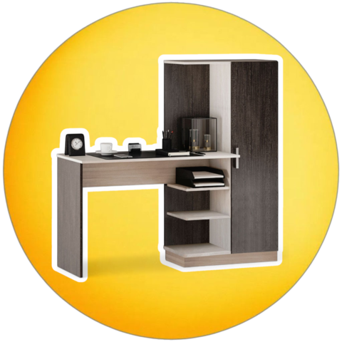 стол компьютерный БЕЙСИК (венге/лоредо)