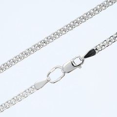 968050402- Цепь из серебра плетение двойной бисмарк