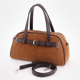 Сумка Саломея 361 эко-замша миндаль