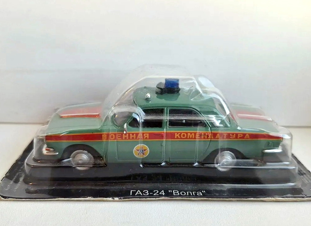 MODEL CARS 1:43 GAZ-24 Volga Military Commandant USSR DeAgostini
