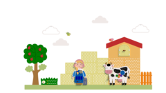 Декоративная панель "Молочная ферма "