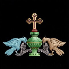 Силиконовый молд № 2199 Набор из 3-х фигурок