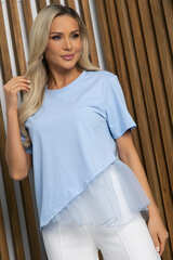 Блуза Нежный взгляд (голубая) Б15391-7М LT Collection