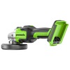 Угловая шлифовальная машина, аккумуляторная Greenworks Арт. 3200207UB, 24V, бесщеточная, c 1хАКБ 4 Ач и ЗУ в сумке — фото 5