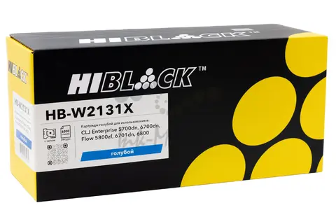 Картридж Hi-Black (HB-W2131X) для HP CLJ Enterprise 5700dn/6700dn/Flow 5800zf/6701dn/6800, C, 6K