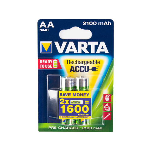 Аккумулятор VARTA R2U Mignon 1.2V - HR6/ AA 2100 мАч (2 шт)