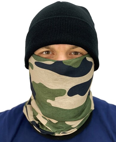 Картинка шарф-труба Skully Wear Tube fleece camo S178 - 1