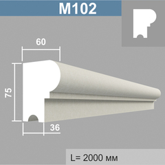 М102 молдинг (60х75х2000мм), шт