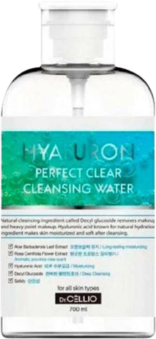 Dr.Cellio Hyaluron Perfect Clear Cleansing Water Очищающая вода для лица с гиалуроновой кислотой