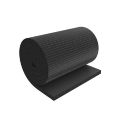 Рулон теплоизоляционный из вспененного каучука РУ-ФЛЕКС ВЕНТ-СК DN 8, толщина 25, ширина 1000мм  с нанесенным специальным клейким слоем