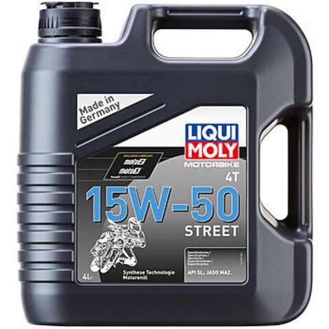 15W-50 Моторное синтетическое масло Liqui Moly Motorbike 4T Street 4L 1689