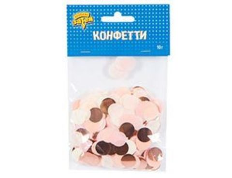 Конфетти фольга/бумажное тишью, Круг, Розовый Микс, 1,5 см, 10 г