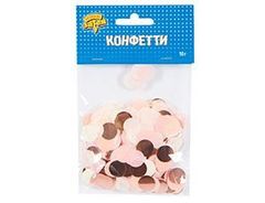 Конфетти фольга/бумажное тишью, Круг, Розовый Микс, 1,5 см, 10 г