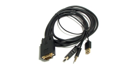 Конвертеры, переходники, адаптеры OEM  VGA+USB+AUDIO - HDMI (CG493) Переходник - купить в компании MAKtorg