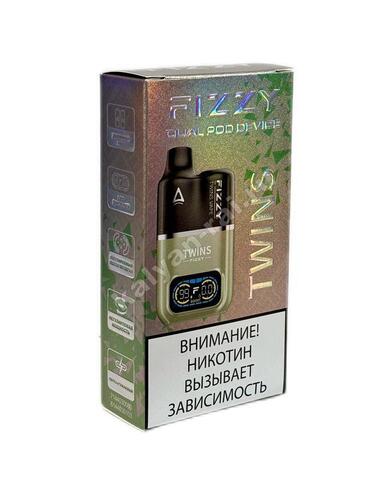 Устройство Fizzy Twins Dual POD 9000 затяжек - Оливковый
