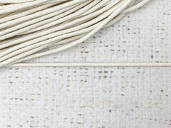 Шнур вощеный d 2 мм, 100% хлопок, суровый