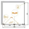 Cezares ELENA-W-ASH-1-100/90-C-Cr ELENA-W-ASH-1-100/90-C-Cr Душевой уголок