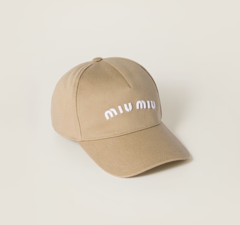 Бейсболка MIU MIU бежевый
