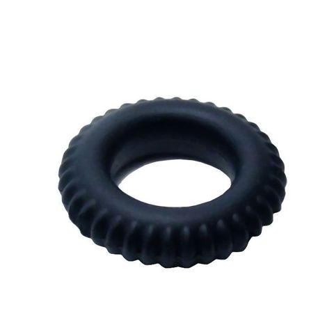 Черное силиконовое эрекционное кольцо-шина Sex Expert - Sex Expert SEX EXPERT SEM-55078