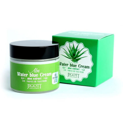 Jigott Aloe Water Blue Cream - Успокаивающий увлажняющий крем