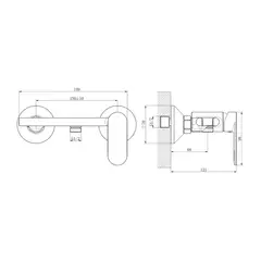 Смеситель с гигиеническим душем HAIBA HB5516-3 графит