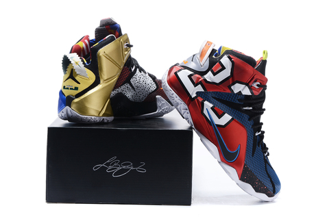 black and red lebron 12