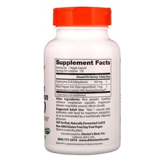 Doctor's Best, Легкоусвояемый CoQ10 с комплексом BioPerine, 100 мг, 120 растительных капсул
