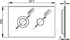 Кнопка управления TURN мат/глянец, арт. TURN-INOX AlcaPlast