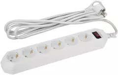 502-0600-0603 Удлинитель с/з на 6 вход. 3м с выкл.