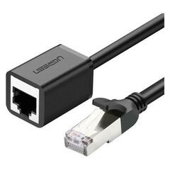 Кабель UGREEN NW112 11281 Cat 6 F/UTP Ethernet RJ45 Extension Male/Female Patch Cords 2м , Black