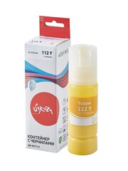 Контейнер с чернилами Sakura C13T06C44A (112 Y) для Epson L6460/L6490/L6550/L6570/L6570/L6580/11160/15150/15160/L15180, желтый, 70 мл.