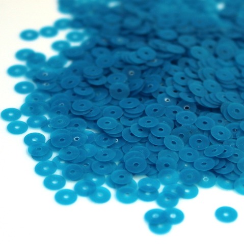 Пайетки плоские 4 мм. Turchese (656F)